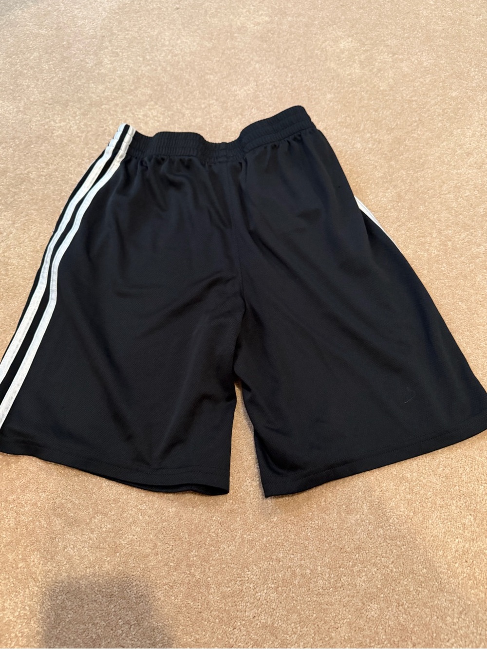 adidas Black Shorts with White Side Stripe - Picture 3 of 6